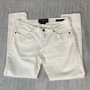 Lucky Brand Zoe Straight Crop Ankle Jeans White Size 6 / 28 Mid Rise